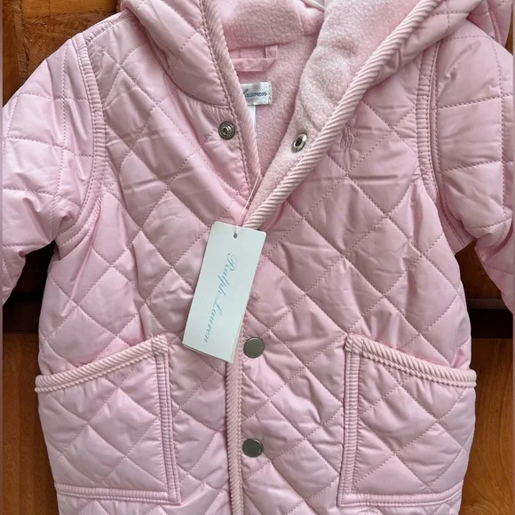 🌟New Polo by Ralph Lauren Baby Girls Quilted Barn Bunting